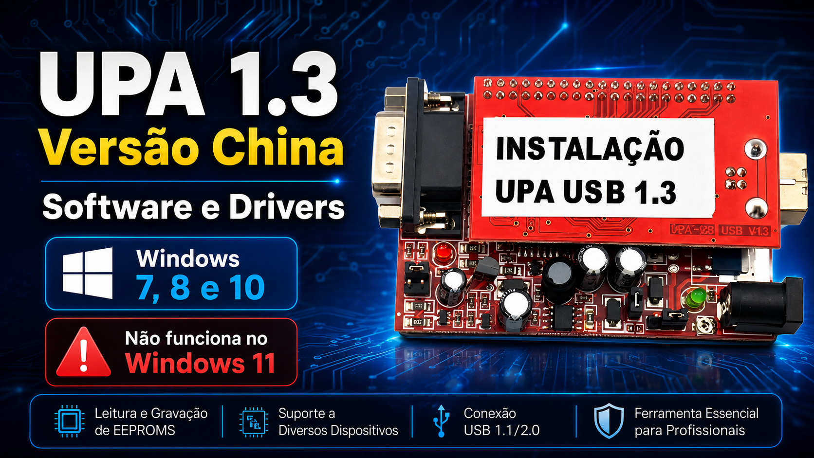 UPA 1.3 Versão China — Software e Drivers