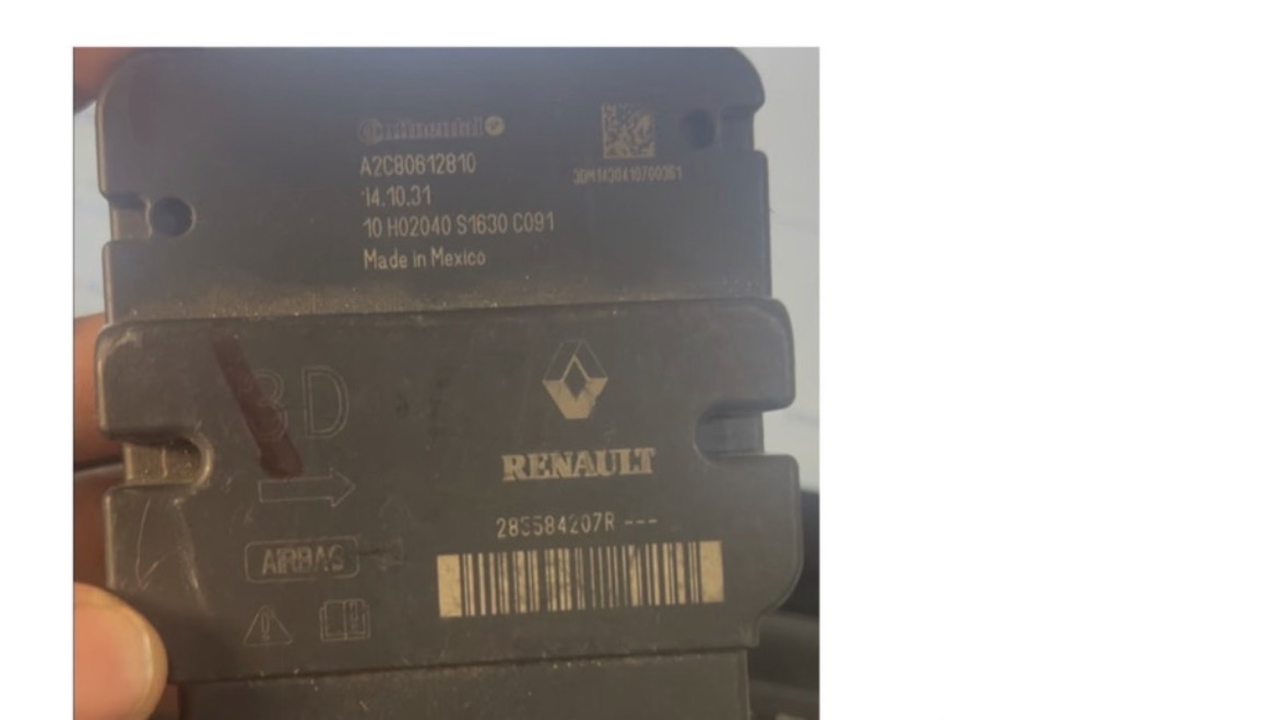 Identificação do módulo Airbag Continental Renault.