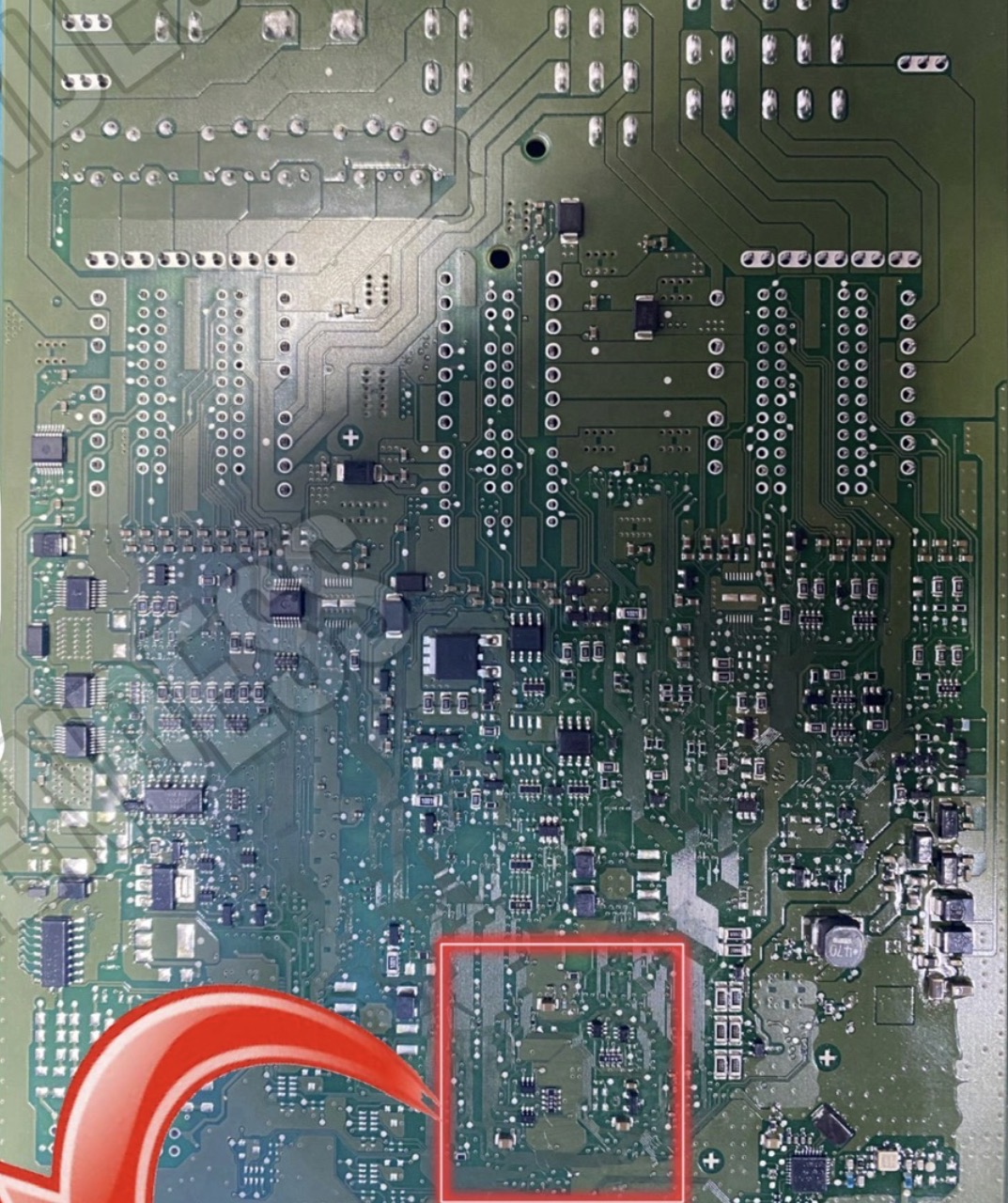 Região da placa utilizada como referência para a ligação de boot.