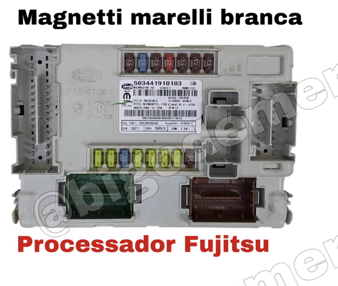 BCM Magneti Marelli branca equipada com processador Fujitsu.