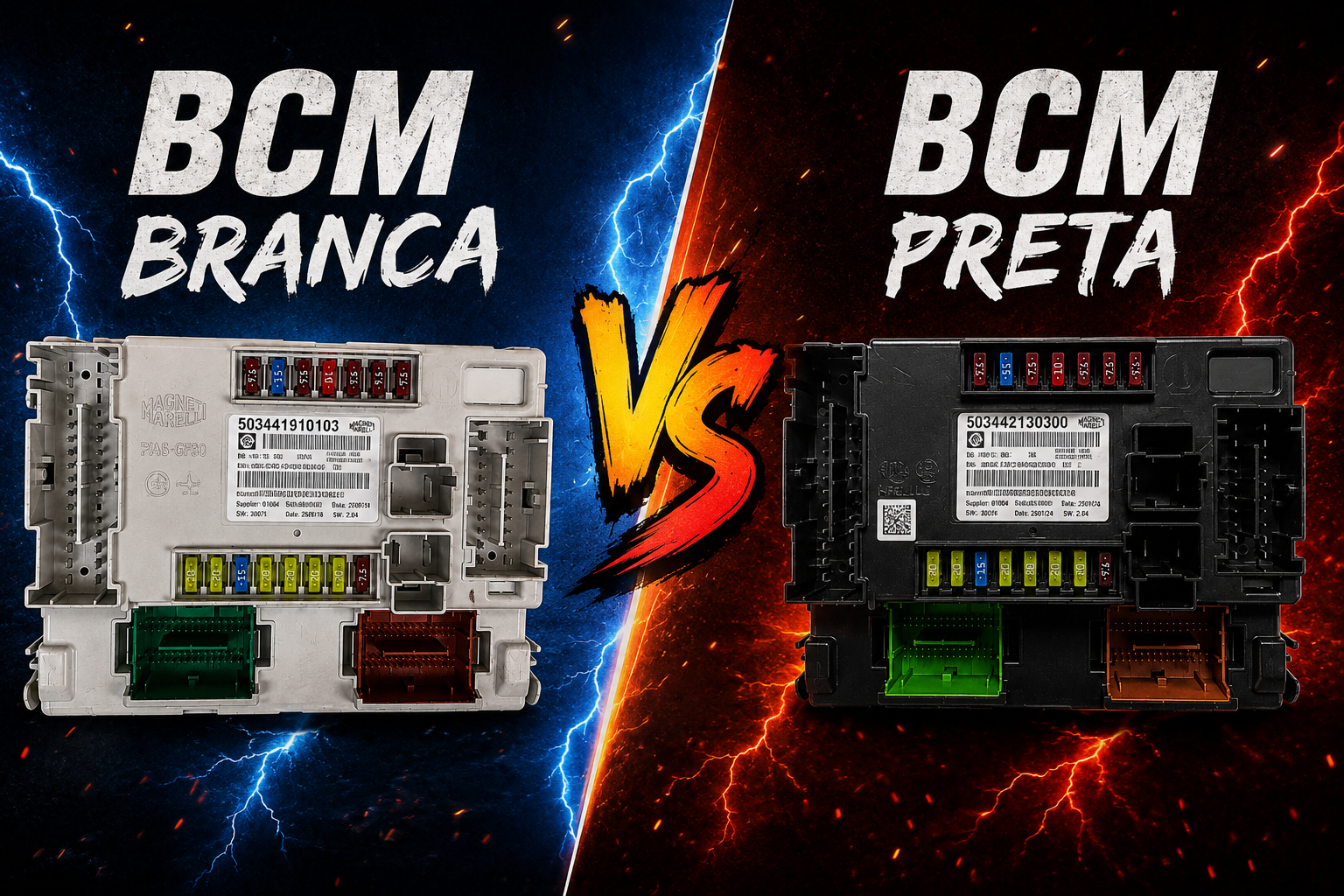 Como identificar os 3 principais modelos de BCM Magneti Marelli e Delphi da linha Fiat